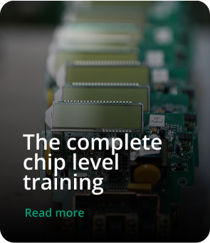 Students learning mobile app development in a classroom