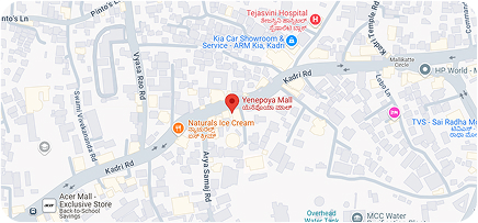 Map showing locations